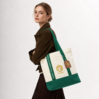 Sac fourre-tout en toile personnalisé avec logo, sac de shopping réutilisable en coton pour la promotion de la marque, la vente au détail et les commandes en gros