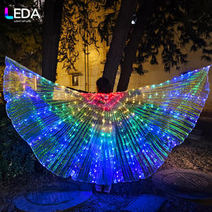 LEDA Nuevo Diseño, Barra de Baile LED, Alas de Mariposa para Danza del Vientre, Accesorios de Iluminación para Espectáculos, 360 Grados, para Adultos - Product Image 1