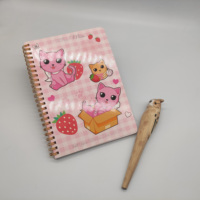 Cahier à spirale personnalisé A4/A5 à anneaux métalliques, couverture rigide, imprimé en offset sur papier kraft et carton pour bloc-notes.