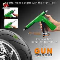 Kit de réparation de pneus tubeless Ambull pour voitures, motos, VTT, camions et tracteurs