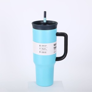 <span class=keywords><strong>Vaso</strong></span> Térmico de Acero Inoxidable 304 de 40oz con Asa, para Auto, Deportes al Aire Libre, Gran Capacidad, con Pajita, para Bebidas Frías, Alta Calidad - Product Image 3