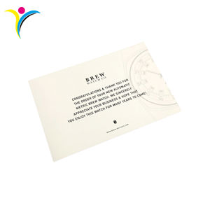 <span class=keywords><strong>Cartes</strong></span> de vœux personnalisées imprimées en offset couleur avec papier offset/revêtu/art pour les petites entreprises - Product Image 6