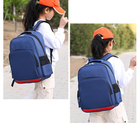 Sac à dos scolaire polyvalent grande capacité en tissu Oxford personnalisé avec logo pour enfants, idéal pour l'école et les voyages