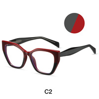 2023 mode femme lunettes de soleil cadre lunettes optique lentille transparente concepteur TR90 lumière cadres femmes