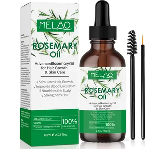 Melao Thickening Moisture Loss Regrowth Organic Rosemary Oil Hair Growth Serum For Dry Damaged Growth