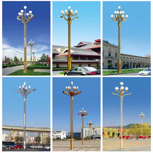 Lampadaire extérieur Magnolia en alliage d'aluminium, poteau de 6m ou 12m, pour place publique, cour et aménagement paysager - Product Image 3