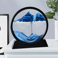 Cadre de sable mouvant 3D PT Wholesale : Décoration artistique de paysage marin, cadeau, art de sable en mouvement 3D, paysages de sable