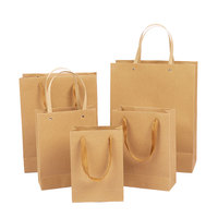 Vente en gros de sacs en papier kraft personnalisés, sacs cadeaux à provisions imprimés de logo, pour l'emballage des bijoux, des aliments, des pizzas, des sushis et des gelées