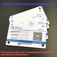 Brand bekämpfung NFC Anti-Metall-Check-In-Karte Patrol RFID Elektronische Tag-Karte NTAG213 Wasserdichte Funktionen