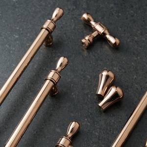 Hot Sale Brass Kitchen Cabinet <strong>Rose</strong> <strong>Gold</strong> Handle Pulls <strong>Drawer</strong> <strong>Knobs</strong> - Product Image 1
