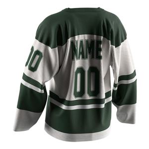 En gros, Tenue de hockey sur glace vierge en coton pour l'entraînement universitaire, sans numéro, fabriquée en Chine - Product Image 2