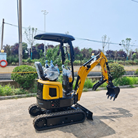 Mini-excavatrice compacte avec bras de travail renforcé, excavatrice flexible pour travaux de construction dans les espaces étroits