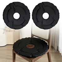 Coussin de siège en gel pour soulager les douleurs du coccyx, 360 °   Coussin confortable en forme de donut pour hémorroïdes, coussin de chaise de bureau avec base antidérapante