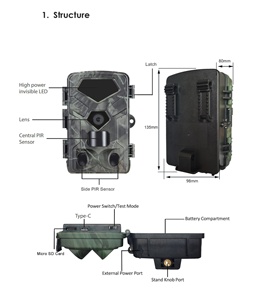 <span class=keywords><strong>Suntekcam</strong></span> Nouveau 4K 50MP Étanche IP65 <span class=keywords><strong>Chasse</strong></span> Piste <span class=keywords><strong>Caméra</strong></span> HC-883A Sauvage Photo Piège Extérieur <span class=keywords><strong>De</strong></span> Base <span class=keywords><strong>Caméra</strong></span> - Product Image 5
