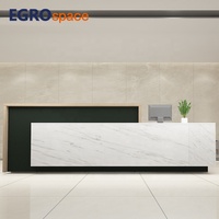 Bureau Moderne de Luxe EGROspace en Matériau Blanc, Mobilier de Bureau Moderne et Élégant, Table de Réception