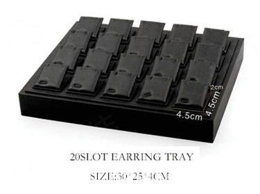 20 fente boucle d'oreille plateau