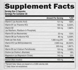 Capsules OEM à marque privée à action rapide, enrichies en Vitamines B2, B12, <span class=keywords><strong>B1</strong></span>, B3, B5, <span class=keywords><strong>B6</strong></span>, B7, B8, <span class=keywords><strong>B9</strong></span>, pour l'énergie, le cerveau, le magnésium, la choline et les complexes de Vitamines B et C - Product Image 3