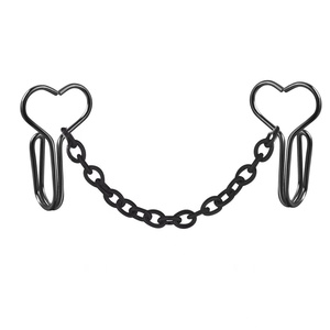 Gaby Nouveauté Clip de nez sexy en acier inoxydable, anneau non percé plaqué or, pont de nez pour fête ou cadeau - Product Image 5