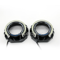 Coques de projecteur Angel Eye 5D de 3 pouces avec inscription, forme ronde, lumière de guidage 5D Angel Eye pour projecteur de phare BMW E46