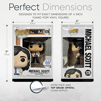 Boîte de protection en acrylique pour figurines en vinyle de collection, vitrine transparente anti-poussière pour collectionneurs et magasins de détail
