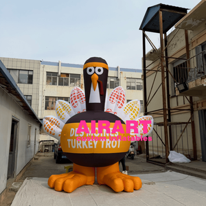 Gigantesco Tacchino Gonfiabile Alto 4,5m - Decorazione per il Ringraziamento e Palloncini a Forma di Tacchino - Product Image 6