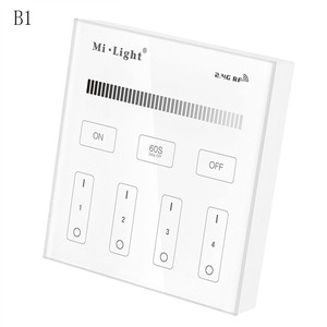 Controlador de Panel táctil inteligente Miboxer Mi, controlador B1 para 4 grupos, regulador de intensidad de Color único <span class=keywords><strong>Wifi</strong></span>, tira de <span class=keywords><strong>LED</strong></span> Dual, Panel de luz y bombilla - Product Image 1