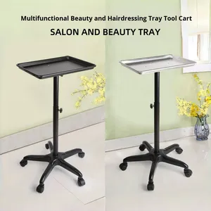 Carrito de Almacenamiento de Herramientas para Salón de Belleza, Moderno, de Acero Inoxidable, con Ruedas Móviles, para Estética y Peluquería - Product Image 5
