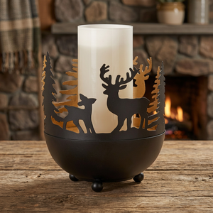 Lanterne décorative en fer de haute qualité, finition blanc poudré, faite à la main, durable, portable, écologique, pour Noël, décoration intérieure festive - Product Image 1