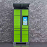 Casier intelligent express avec serrure électronique en acier métallique, utilisé pour le stockage sécurisé des colis