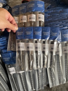 Pexmientas 6mm Cross Head Tungsten Carbide Concrete <strong>Brick</strong> <strong>Block</strong> Stone Masonry SDS-Plus Rotary Hammer Drill Bit - Product Image 2