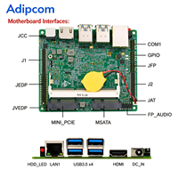 Carte mère industrielle embarquée Intel Celeron N3350, double LAN Gigabit, 5 ports RS232 COM, double HDMI