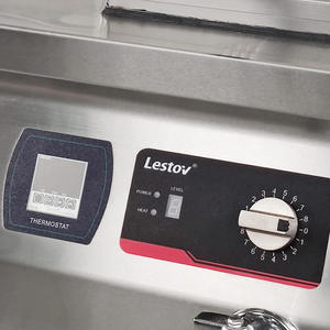 Friteuse à induction commerciale de comptoir Lestov pour food truck, double cuve 2*8L, modèle LT-TZL-S135, pour friture profonde de dinde - Product Image 6