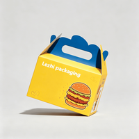 Emballage en papier alimentaire personnalisé, boîte à poulet frit, boîte à hamburger, boîtes à poulet à emporter