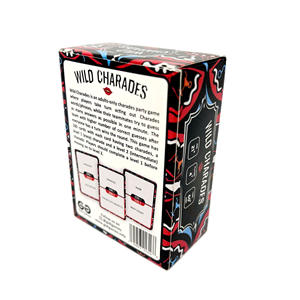 Jeu de cartes WILD <span class=keywords><strong>CHARADES</strong></span> pour adultes, best-seller transfrontalier, jeu de société en papier pour couples et soirées, entièrement en anglais, boîte couleur, édition étrangère - Product Image 1