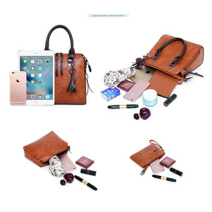 Sacs pour femmes pochette à cosmétiques femmes grande capacité classique impression fourre-tout maquillage enveloppe sac de soirée bandoulière côté sac ensemble - Product Image 3