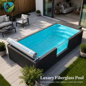 <span class=keywords><strong>Piscine</strong></span> hors sol en fibre de <span class=keywords><strong>verre</strong></span> de luxe de 20 pieds ou 40 pieds, en conteneur d'expédition, pour hôtel, complexe hôtelier ou jardin. - Product Image 3