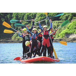 Planche à pagaie gonflable géante pour <span class=keywords><strong>10</strong></span> personnes, groupe familial, 500x200x20cm - Product Image 1