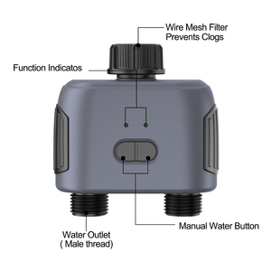 LEDEAST Zigbee riego inteligente aspersión 2 salida de agua Tuya aplicación controlada para sistema de riego de jardín - Product Image 2