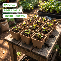 Gobelets à semis en papier kraft compostables à domicile, approuvés STEM, en cellulose recyclée, 200 unités, pour jardiniers experts, économie d'eau