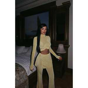 ชุดเครื่องประดับหินไทอันสีเหลืองสำหรับผู้หญิง - Product Image 2