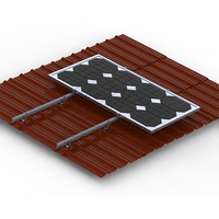 Système de montage solaire pour toit de tuiles Support de montage solaire pour toit et système de rayonnage Supports de montage pour panneaux solaires Toit de tuiles