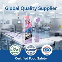 Sugar Free Grape Fruit Hard Lollipop Guitar Heart Shaped Bone Conduction Interactive Audio Candy Instant Play Melody