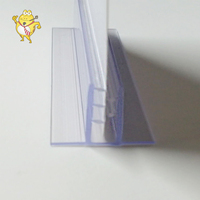 Fabricant personnalisé Présentoir au détail en plastique à montage frontal transparent Clip-on PVC Porte-billets Porte-affiche Étagère Talker Clip