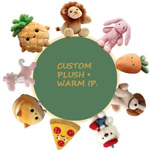 Op maat gemaakte superzachte lange pluche geborduurde functionele nylon mesh groothandel knuffels - Product Image 5