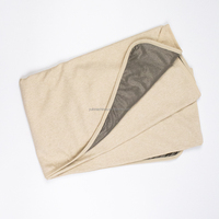 Couverture anti-ondes Faraday en coton avec intérieur en fibre d'argent pour bloquer les ondes radiofréquences, idéale pour la chambre à coucher