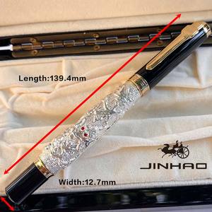Gullor, китайский дракон, серебряный Бассо-релелиево, авторучка, деловой подарочный набор, роскошная ручка для пишущих чернил с индивидуальным логотипом - Product Image 5