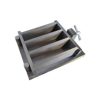 Molde de Cemento y Arena Triple de 40*40*160 mm, <span class=keywords><strong>Material</strong></span> de Hierro Fundido, Tres Morteros de Acero, Equipo de <span class=keywords><strong>Laboratorio</strong></span> - Product Image 1