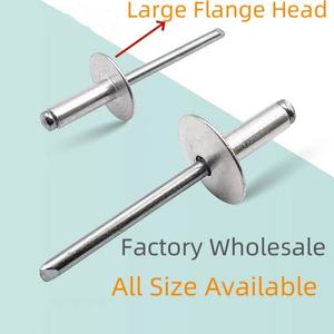 18.8Mm 20Mm Aluminium Drievoudige Klinknagel Waterdicht Ontwerp Schil Type Bloem Rozet Carland Vouwen Pop Klinknagels Zwart - Product Image 3