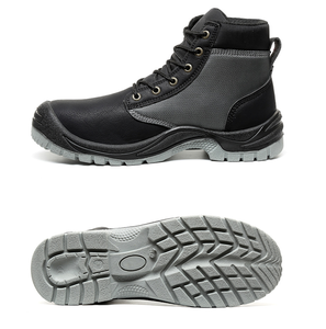 DFS104 <b>Black</b> Brown Customized Stock Wholesales Safety Shoes Ankle <b>Boots</b> - Product Image 2