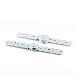 Herrajes modernos de acero con bisagra plana para muebles, para ajuste de respaldo y reposabrazos de sofá, accesorios de reposacabezas de reloj completamente cerrados, 35mm - Product Image 2
